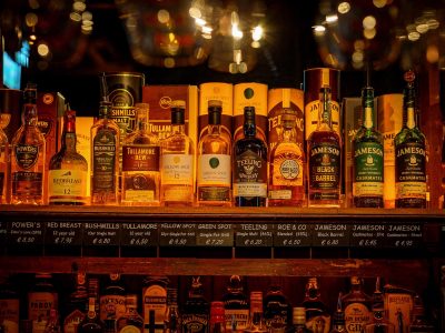 whiskey shelf